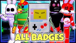 HOW TO GET ALL 25 BADGES + “G-BOY” BADGE in FNAF NEW SKIN ROLEPLAY! | Roblox