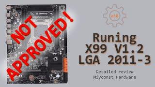  Detailed review of Runing X99 V1.2 LGA 2011-3 with Xeon E5-2620 V3 and i7-6800k