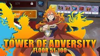 Full Auto Tower of Adversity Floor 51 - 100 | Black Asta & Mereoleona Team | Black Clover M