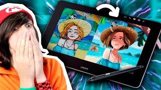 REDIBUJANDO DIBUJOS DE SUSCRIPTORES 2 - UNBOXING WACOM CINTIQ PRO 13 + SORTEO!