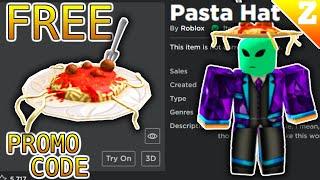 FREE PROMO CODE HAT! How to get PASTA HAT in Roblox for FREE!