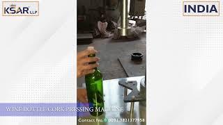 Wine Bottle Cork Sealing Machine Semi Automatic