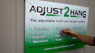 Adjust2Hang banner hanger instructions