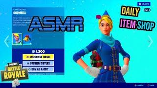 ASMR ‍️ Fortnite NEW Snowbell Elf Skin! Daily Item Shop Update  Relaxing Whispering 