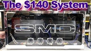 The $140 Sound System - Self Cooling Amp Rack Wired up, Tested. LED Lights, Acrylic Cover video 7