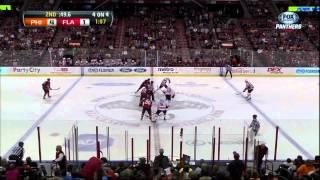 Peter Mueller goal 26 Jan 2013 Philadelphia Flyers vs Florida Panthers NHL Hockey