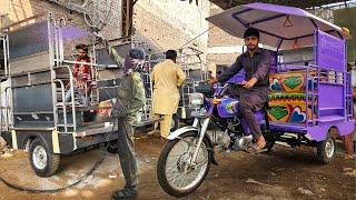 The Making Of A Motorcycle Six Seater Rickshaw: Full Factory Process Revealed"