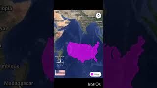 size comparison|| USA  vs Kazakhstan /#map   #geography#world #history #animation #shorts