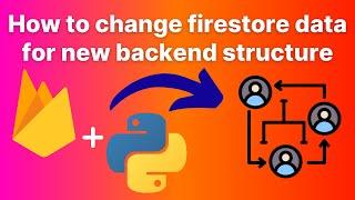 How to quickly edit/transfer firestore data for new backend structure - with python