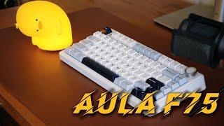 The ultimate typing experience of a budget keyboard: AULA F75 with Ice Vein Switch Sound Test #asmr