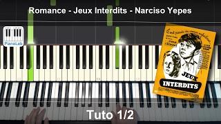 Comment jouer au piano: Jeux interdits -  part. 1/2 (Piano lesson in French with English subtitles)