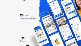 E-Learning Mobile App UI Kit | Online Learning App Platform | Online Course App UI Design | Figma UI