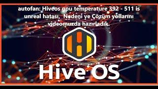 Hiveos Gpu Temperature 392 is Unreal Hatası ve Çözümü | Gpu Temperature 511 is Unreal Hatası Çözümü