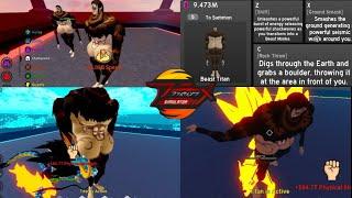 ALL BEAST TITAN POWERS UNLOCKED VS.BEAST TITAN|KURAMA|KAIDO|ROBLOX|AFS