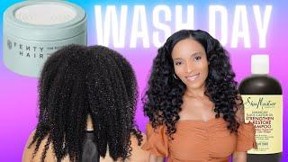 Wash Day Routine | No Damage!! Long Healthy Heat Trained Natural Hair