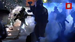 Tear gas & chaos: Portland ICE protest erupts in violent clash with riot police