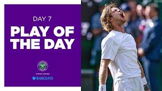 Andrey Rublev's IMPOSSIBLE diving winner | Play of the Day presented by Barclays