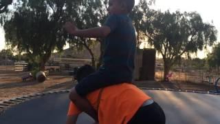 Trampoline Bull Riding Crazy Cowboy Kids Cali Cowboys