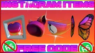 HOW TO GET ALL THE ROBLOX INSTAGRAM EVENT ITEMS!!! (Bear Mask,Butterfly wings, animal hoodie, heart)