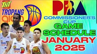 TALK 'N TEXT TROPANG GIGA GAME SCHEDULE THIS JANUARY 2025 | PBA COMMISSIONER'S CUP 2024-25