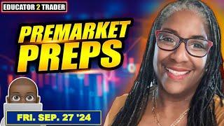 Live Analysis @ Market Open w/ Jamie | Trading Options as a Seller | 9.27.24