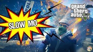 GTA 5 Slow mo ⭐Смешные Моменты⭐ГТА 5 Mods⭐Замедление Времени