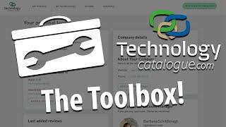 'Supplier's Toolbox' on TechnologyCatalogue.com