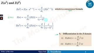 Z-Transforms | Z-Transforms of Standard Functions - Part 3