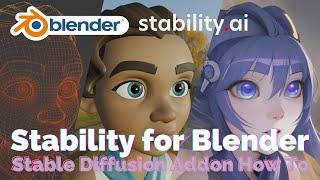 Stunning AI-Powered Images and Animations with New "Stability for Blender" Stable Diffusion Addon!