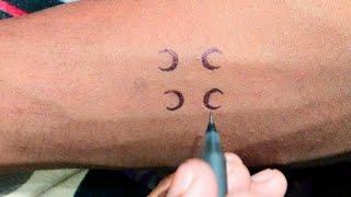 New Temporary tattoo design on hand with pen | Art by rajan | Rajan