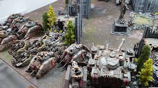 So many tanks!!! Iron Hands vs a 5000 point Armoured Column, Warhammer Horus Heresy battle report