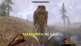 When You Punch a Mammoth in Skyrim 