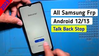 ALL SAMSUNG FRP BYPASS ANDROID 13 |  NO APP NO TALK BACK NEW METHOD