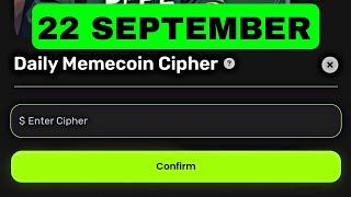 Memes Lab Bot Daily Cipher Today 22 September | Memes Lab Cipher Code Today | Daily Memecoin Cipher