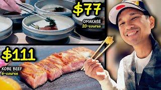 Trying a 20-Course Omakase & 6-Course Kobe Beef in Japan!