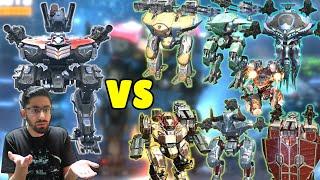 LUCHADOR  VS ALL The TITANS!! MAX LEVEL 150 Comparison - War Robots 7.5 Mk2 Duel WR Gameplay