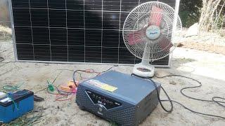 Direct 12 volt solar panel to AC 230 volt load no battery using capacitor 