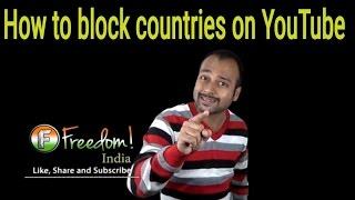 How to block countries on YouTube? (English)