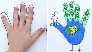 Simple Drawing Technique - Hand Drawings / A simple way to learn to draw