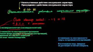 322  Насильственные действия сексуального характера  Принуждение к действиям сексуального характер