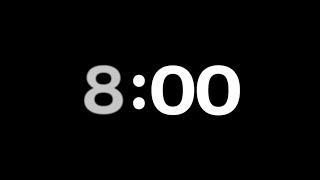 8 Minutes Timer with School Bell