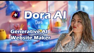 AI Website maker - Dora AI, first impression, will it replace front end developer?