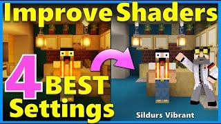 ⭐Drastically improve Sildurs Vibrant Shaders, my 4 BEST SETTINGS, FPS Neutral, Vanilla Look, How To