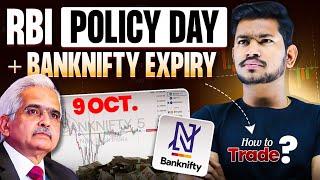 RBI monetary policy || Banknifty Expiry Day Analysis || Intraday Trading Levels | 09 Oct 2024