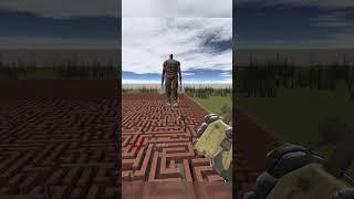 Giant Titan Stone in Maze #shorts #gmod #garrysmod #shortvideo #shortsfeed