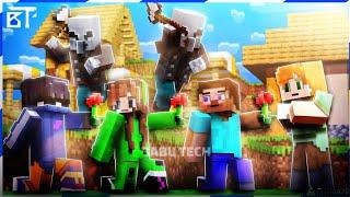 Steve And Alex VS Pillagers And Pillager Queen Full Movie | Babu Tech Prisma 3D Minecraft Animation