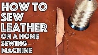 How to Sew Leather on a Home Sewing Machine | Sew Anastasia