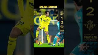 Result: Villarreal - Real Betis 1:2!! The Yellow submarine are slowly sinking!