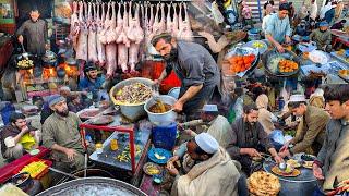 Ultimate Breakfast in Afghanistan | Traditional Early morning street food | Liver fry recipe | Rosh