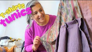 How I upcycle T shirts (and sewing some tunics!)